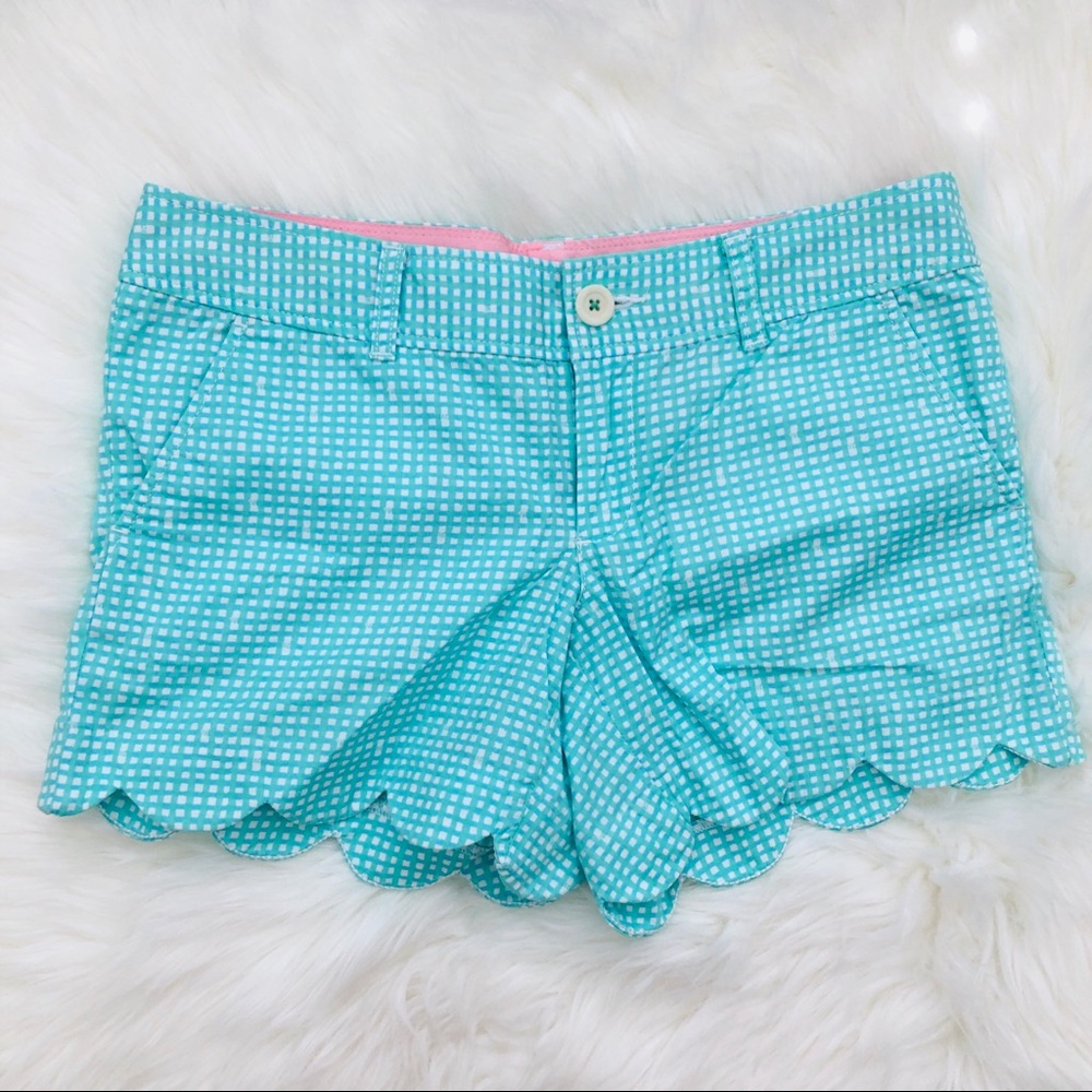 Lilly Pulitzer Gingham Buttercup Shorts